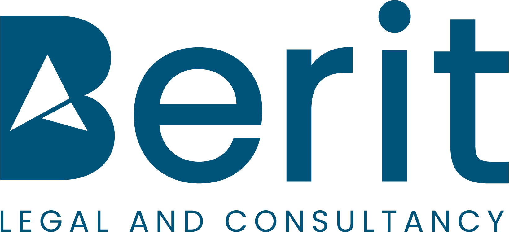 Logo Berit blanco azul oscuro